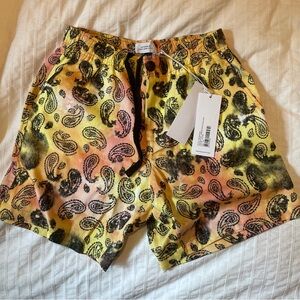 Saturdays New York City Ambrose Paisley Tencel Short, XS, NWT